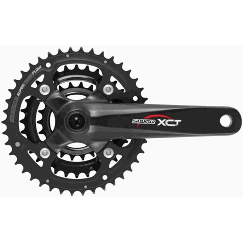Image of Sr Suntour Cw13 Xct-t312 Chainset: 175mm Black