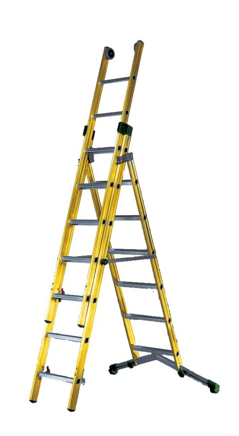 Image of Pinnacle 3.5m Grp Fibreglass Combination Ladder