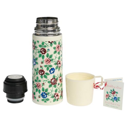 Image of Rambling Rose Flask, Cream