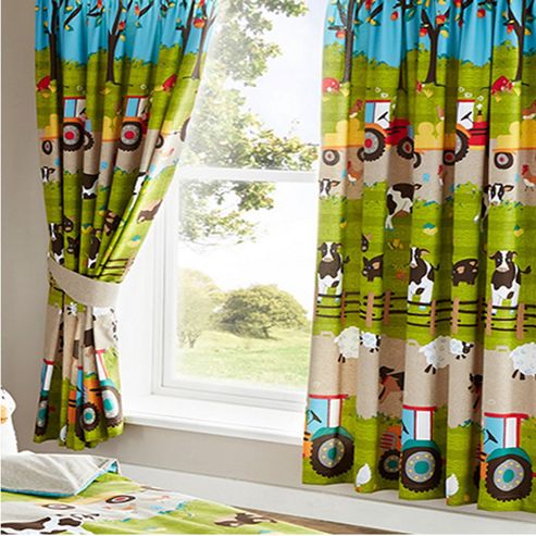 Image of Farmyard Animal Curtains 72s
