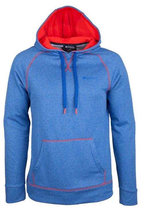 Image of Waffle Mens Showerproof Hoodie - Blue