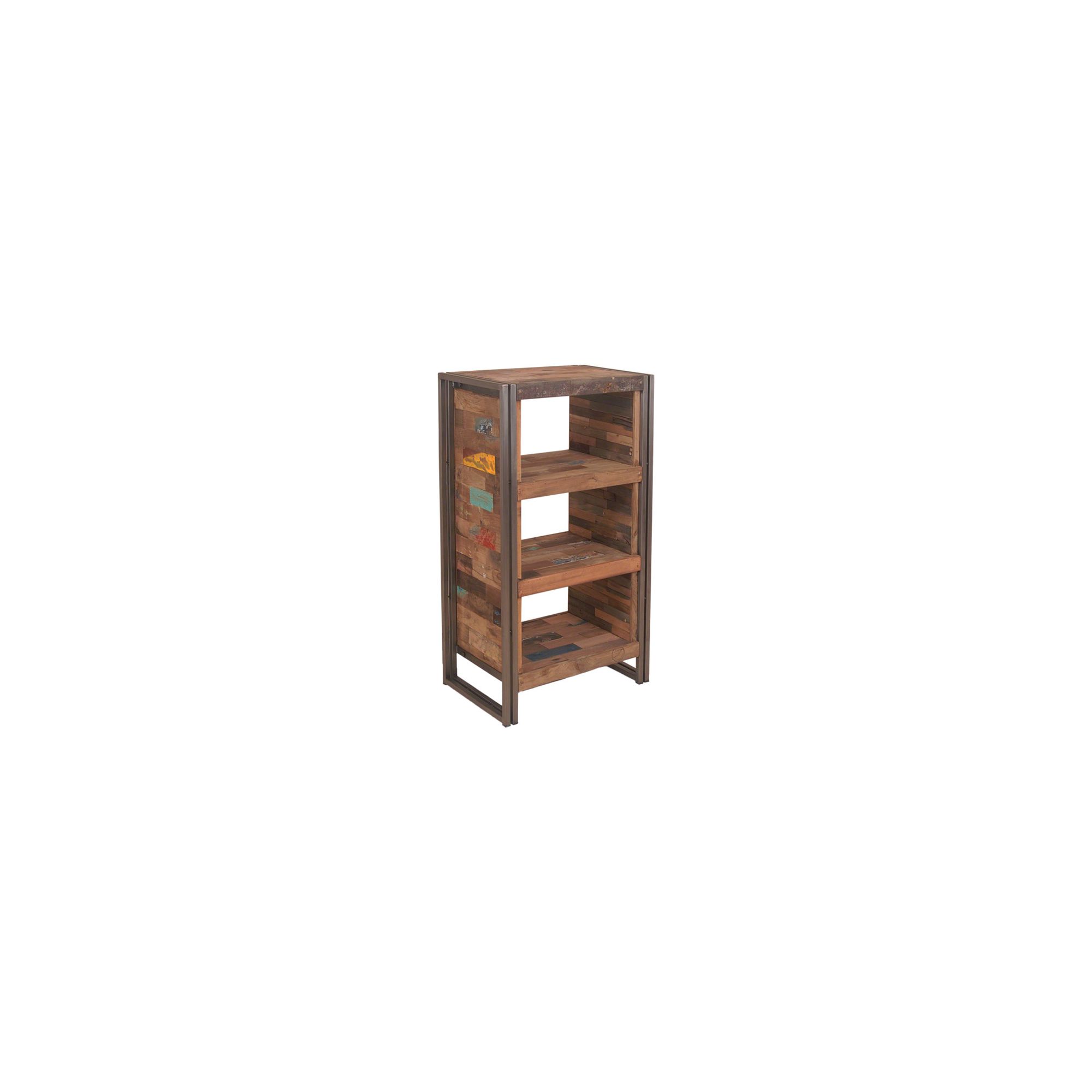 Oceans Apart Recycled Boat 3 Open Shelves High Chest at Tesco Direct