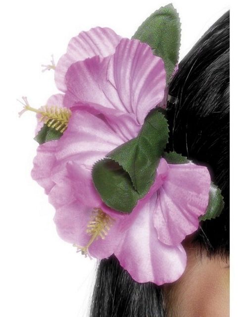 Image of Hawaiian Pink Flower Hair Clip