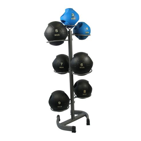 Image of Bodymax Vertical Medicine Ball Rack Plus 3-9kg Balls