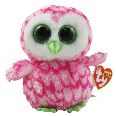 Image of Ty Beanie Boo Plush - Bubbly The Owl 15cm (uk Exclusive)