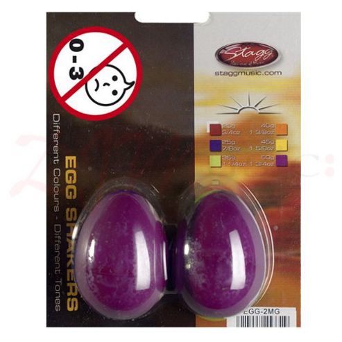 Image of Stagg Magenta Plastic Egg Shakers