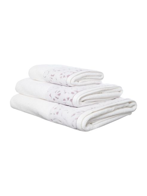 Image of Linea Damask Border Hand Towel