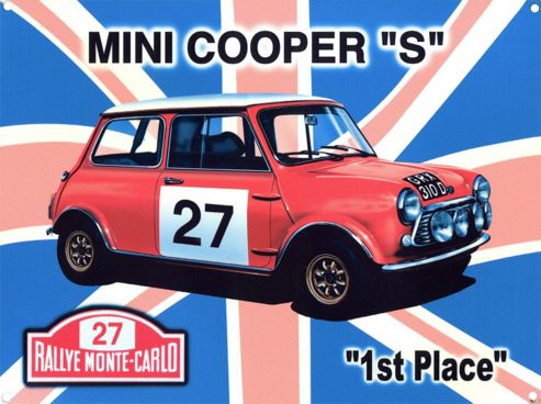 Image of Mini Cooper S Tin Sign