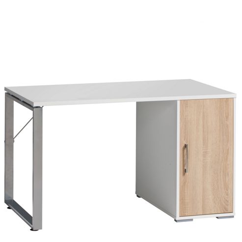 Image of Maja- M--bel Computer Desk - White / Sonoma-oak