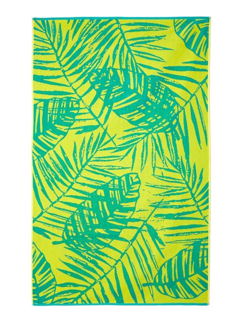 Image of Linea Palm Leaves Beach Towel