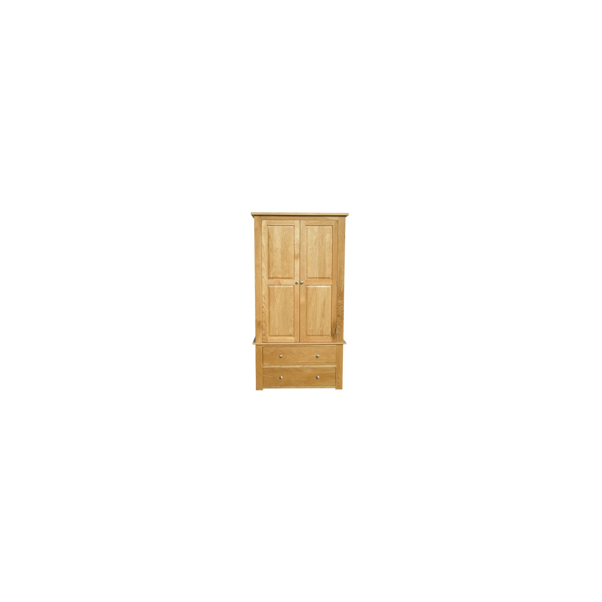 Home Zone Furniture Lincoln Oak 2009 Two Door Wardrobe at Tesco Direct