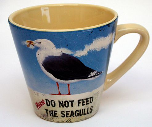Image of Martin Wiscombe Seaside Design Mug, Seagull