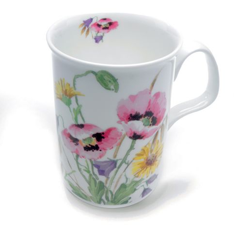 Image of Roy Kirkham English Meadow Pink Poppy Design Mug