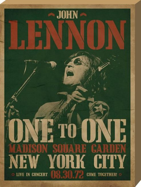 Image of John Lennon One To One Large Canvas Print