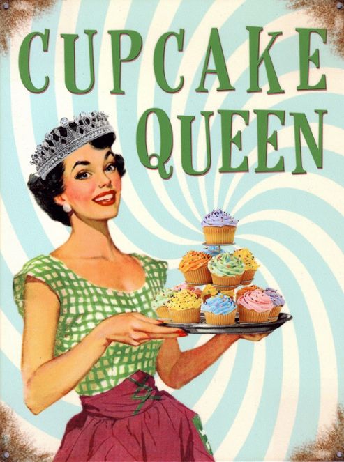 Image of Cupcake Queen Tin Sign
