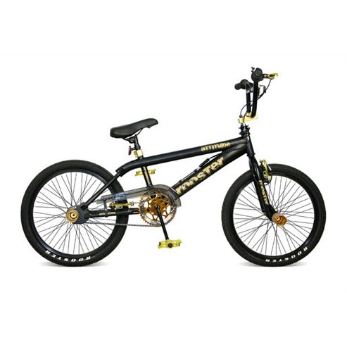 Image of 11" Rooster Attitude, 20" Wheel, Black/gold