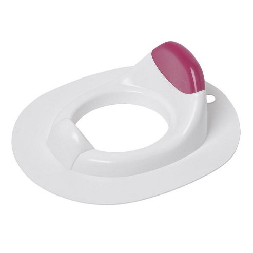 Image of Safetots Toilet Training Seat White With Pink Trim