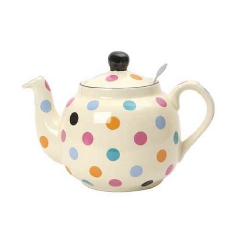 Image of London Pottery Farmhouse Filter Teapot, 2 Cup, Multicolour Spots