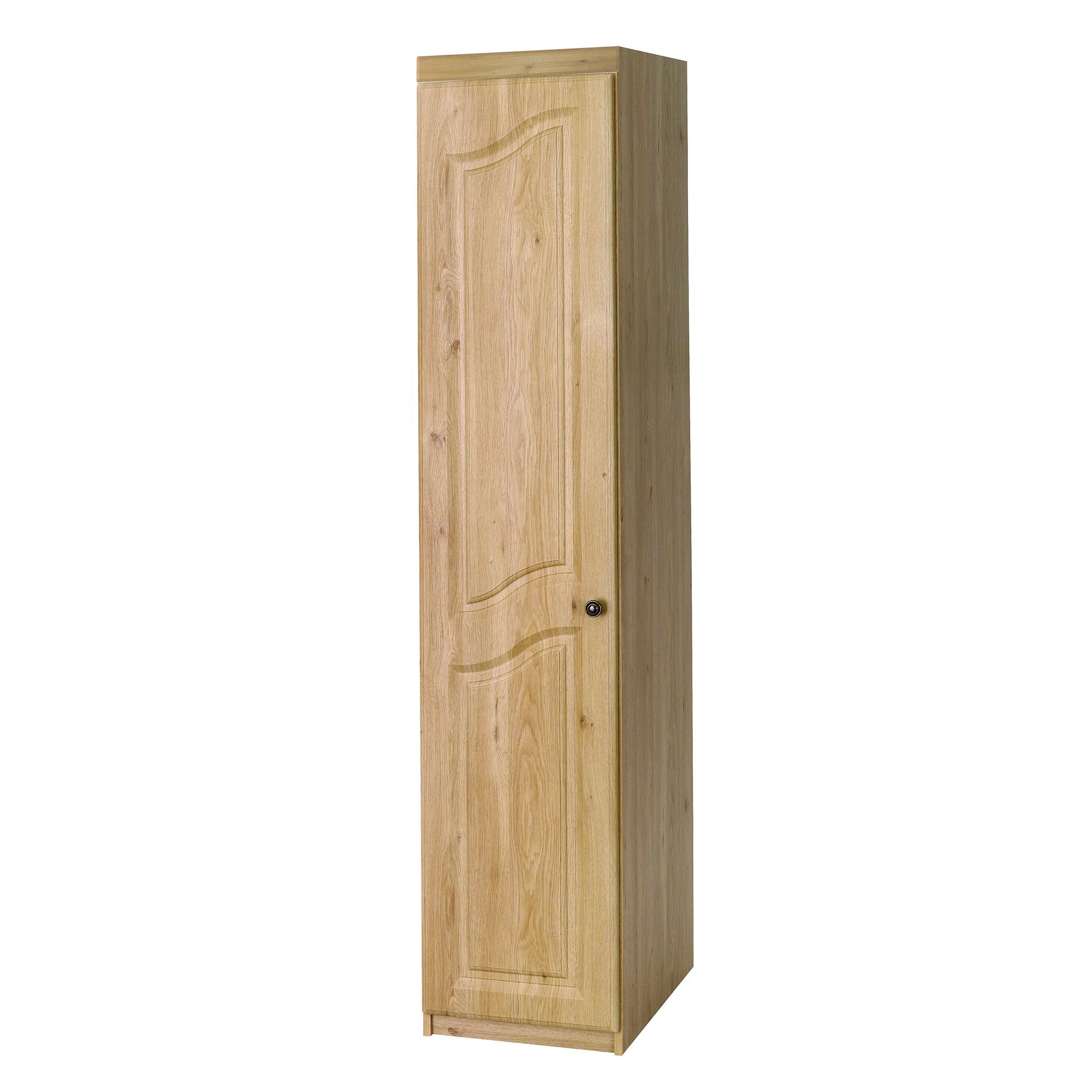 Alto Furniture Visualise Bordeaux Single Robe in Oak with Light Front at Tesco Direct