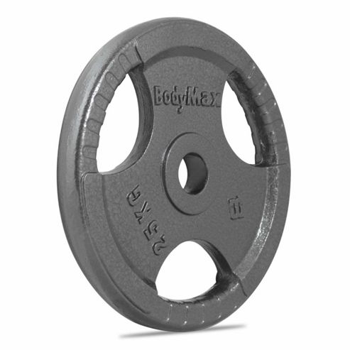 Image of Bodymax Olympic Cast Iron Tri-grip Weight Disc Plate (single) - 25kg