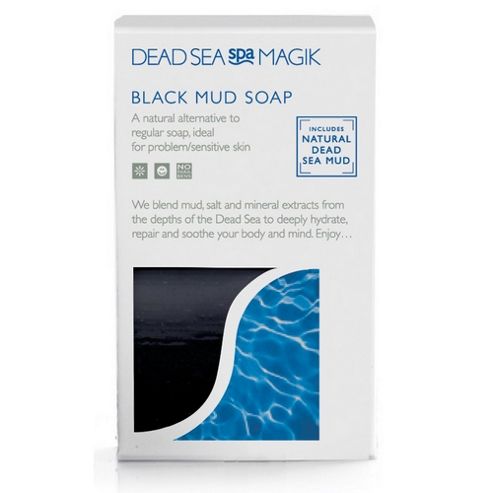 Image of Dead Sea Spa Magik Black Mud Soap 100g