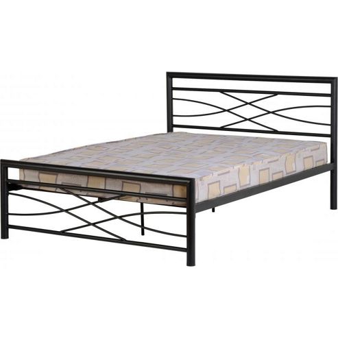 Image of Valufurniture Kelly 4 6 Inch Black Double Bed