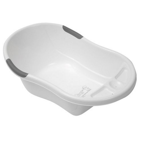 Image of Tippitoes Standard Bath (white With Silver Trim)