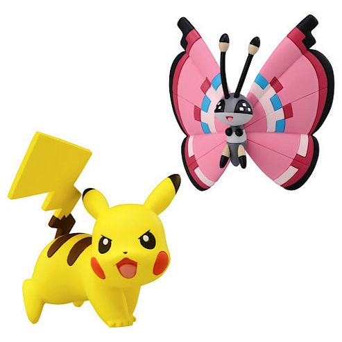 Image of Pokemon Xy Double Figure Pack - Pikachu Vs Vivillion