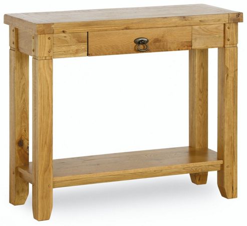 Image of Kelburn Furniture Veneto Rustic Oak Side Table