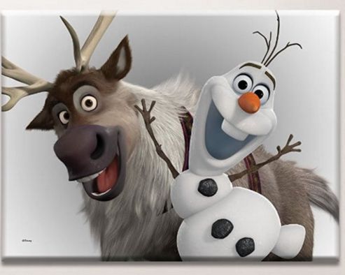 Image of Disney Frozen Olaf And Sven Large Canvas Art