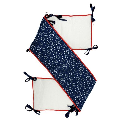 Image of By Carla Cot Bumper Little Stars, Navy