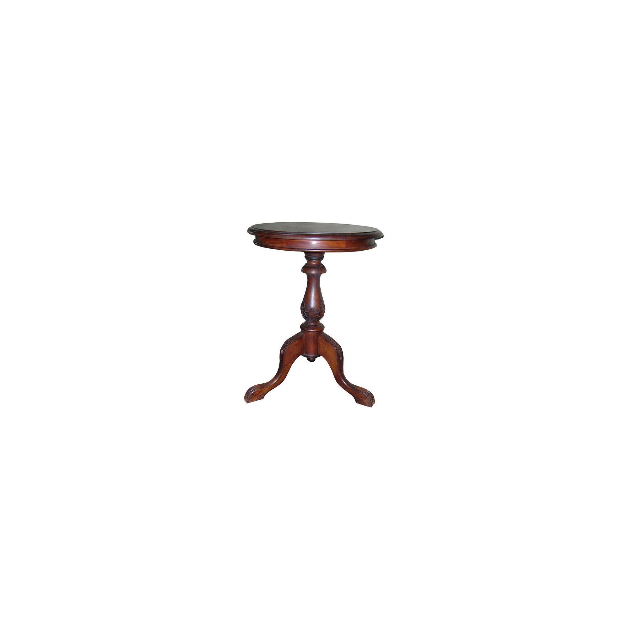 Lock stock and barrel Mahogany Carved Leg Wine Table in Mahogany at Tesco Direct