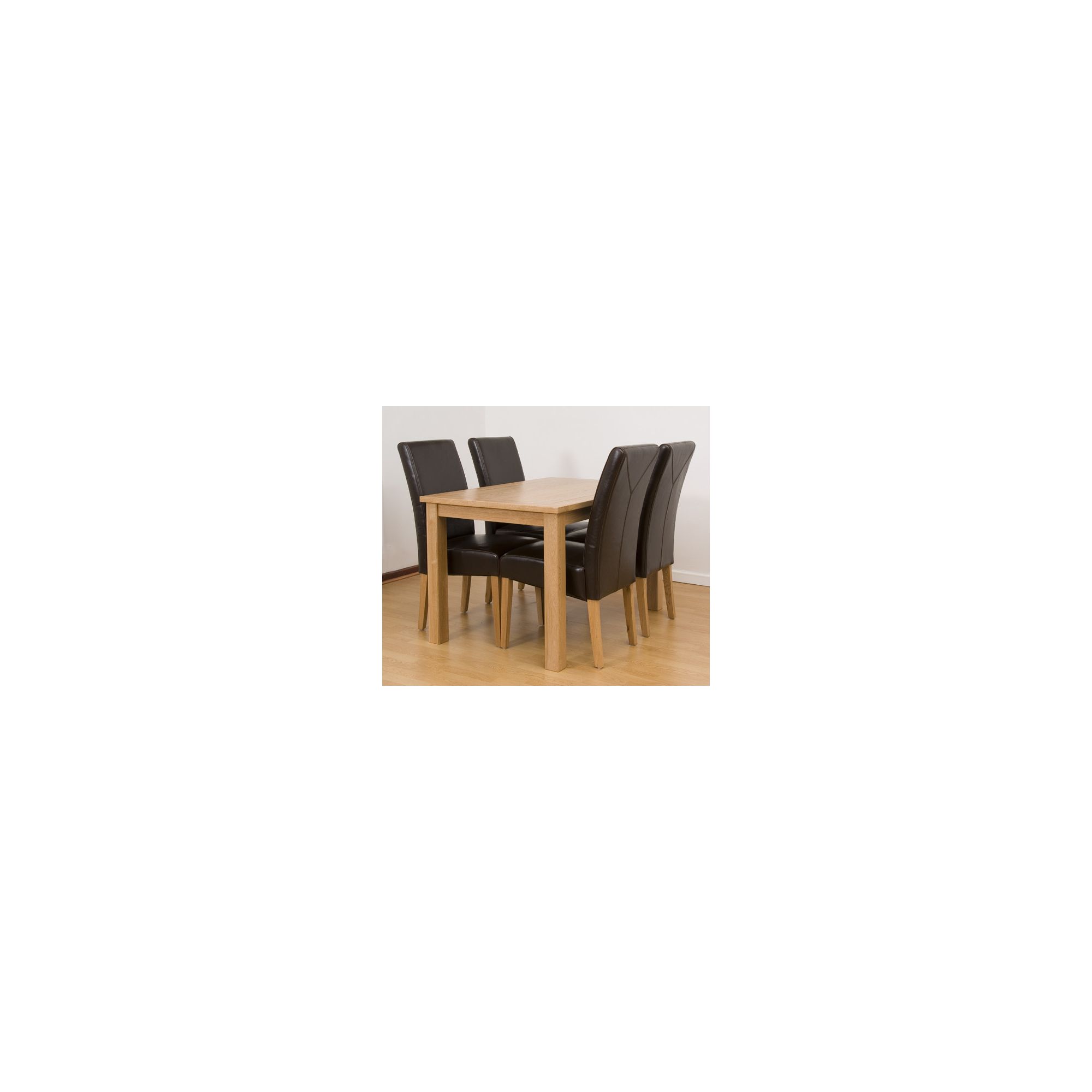 G&P Furniture 5 Piece Rectangular Dining Set at Tesco Direct