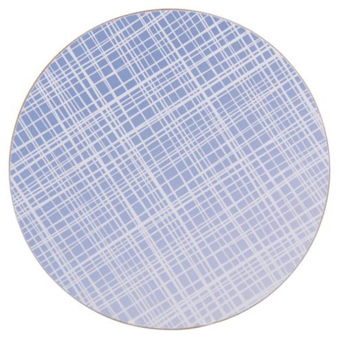 Image of Tesco Blue Round Coaster 4pk