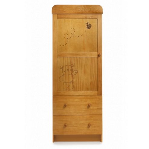 Image of Obaby B Is For Bear Single Wardrobe - Country Pine