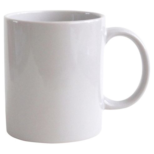 Image of Tesco White Plain Stoneware Mug Single