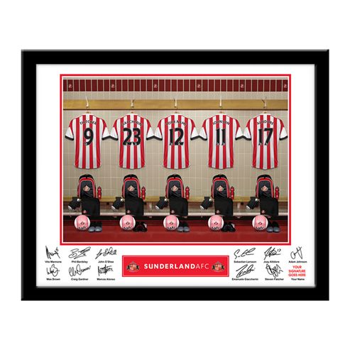 Image of Personalised Sunderland Dressing Room Frame