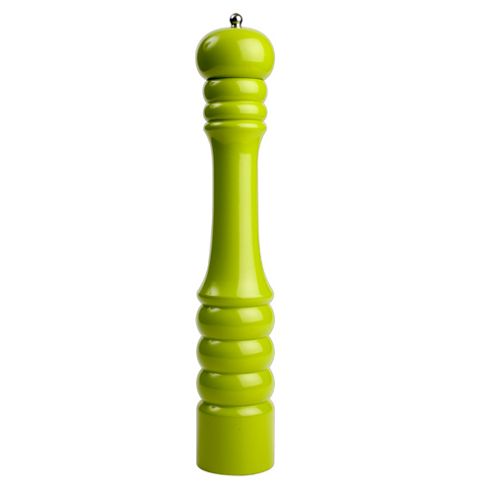 Image of T&g Hevea Capstan Pepper Mill, Green, 40.5cm