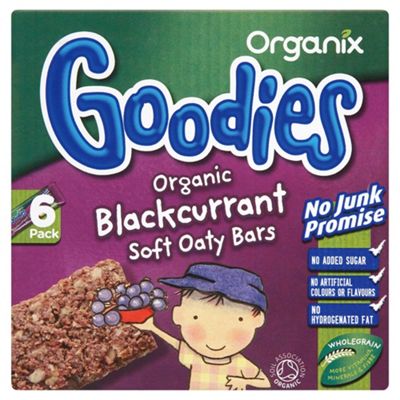 Organix 12 Month Blackcurrant Fruit & Cereal Bar 6X30g