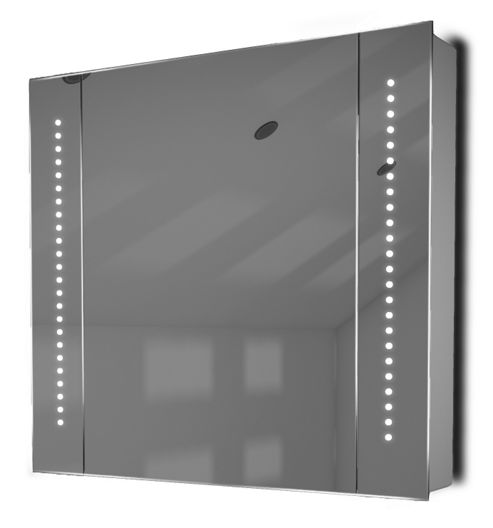 Image of Auto Colour Changing Demist Bathroom Cabinet With Shaver Socket & Sensor K65rgb
