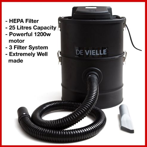Image of Deville Doubel Chamber Ash Vac 25l 1200w P