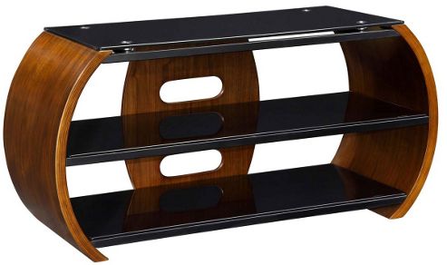 Image of Jual Jf208 Walnut Curve Tv Stand
