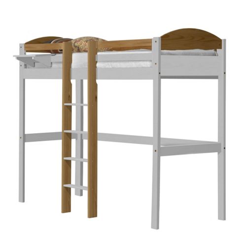 Image of Maximus High Sleeper Central Ladder White And Antique
