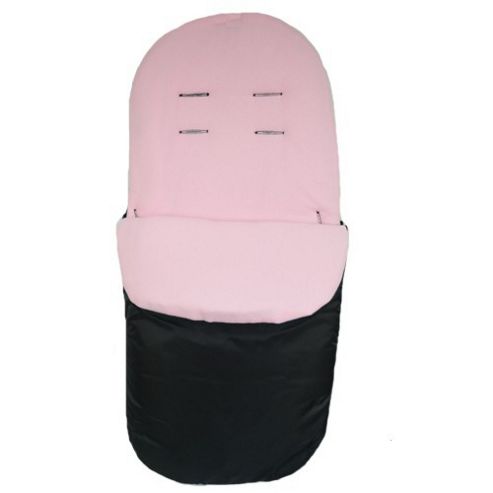 Image of Preciouslittleone Stroller Footmuff (black/pink)