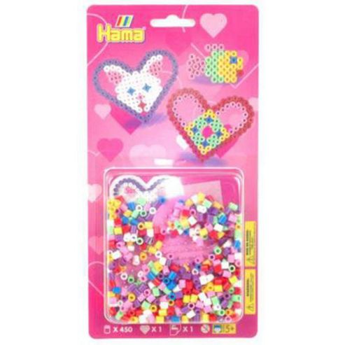 Image of Hama - Heart Pegboard & Beads