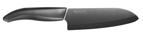 Image of Kyocera Fk Black Blade Santoku Knife