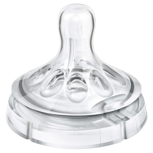 Image of Philips Avent Scf651/27 Natural 1 Hole Bottle Teat Newborn Flow 0m+