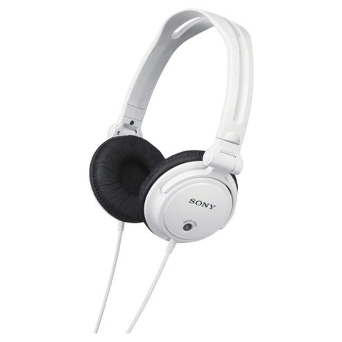 Image of Sony Mdrv150/white Monitoring Headphones With Reversible Ear Cups - White