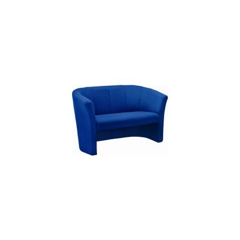 Image of Arista Kf03524 Jemini Tub Fabric Chair 2 Seat Blue