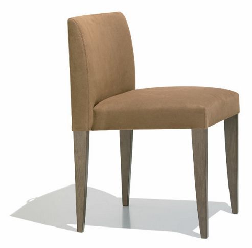 Image of Andreu World Olga Side Chair - Leather Piel-brown